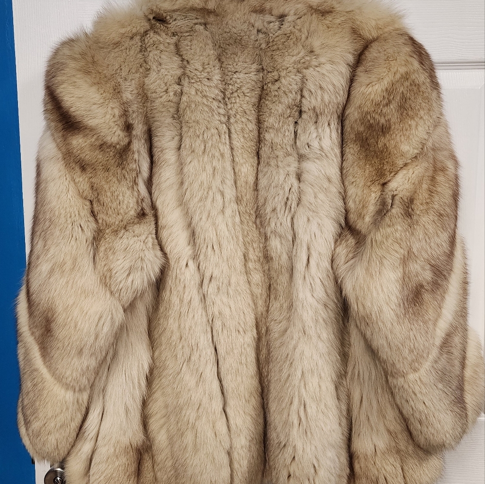 Blue fox Fur coat